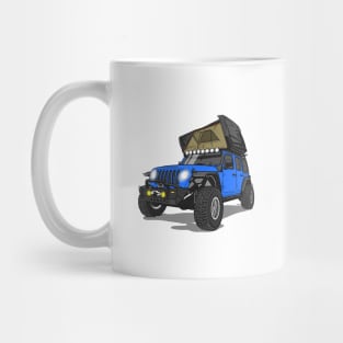 Jeep Wrangler Camp Time- Blue Mug